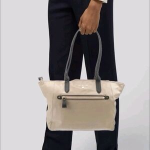Michael Kors Tan Kelsey Nylon Tote Bag